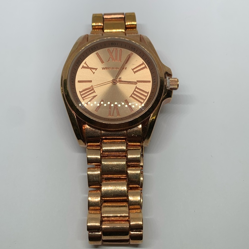 Wristology Rose Gold Tone unisex Watch New Battery working condition